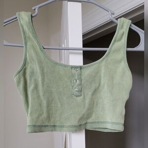 Green tank top size: 2/XS